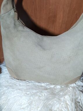 Gucci Suede Hobo Shoulder Bag with Leather Trim